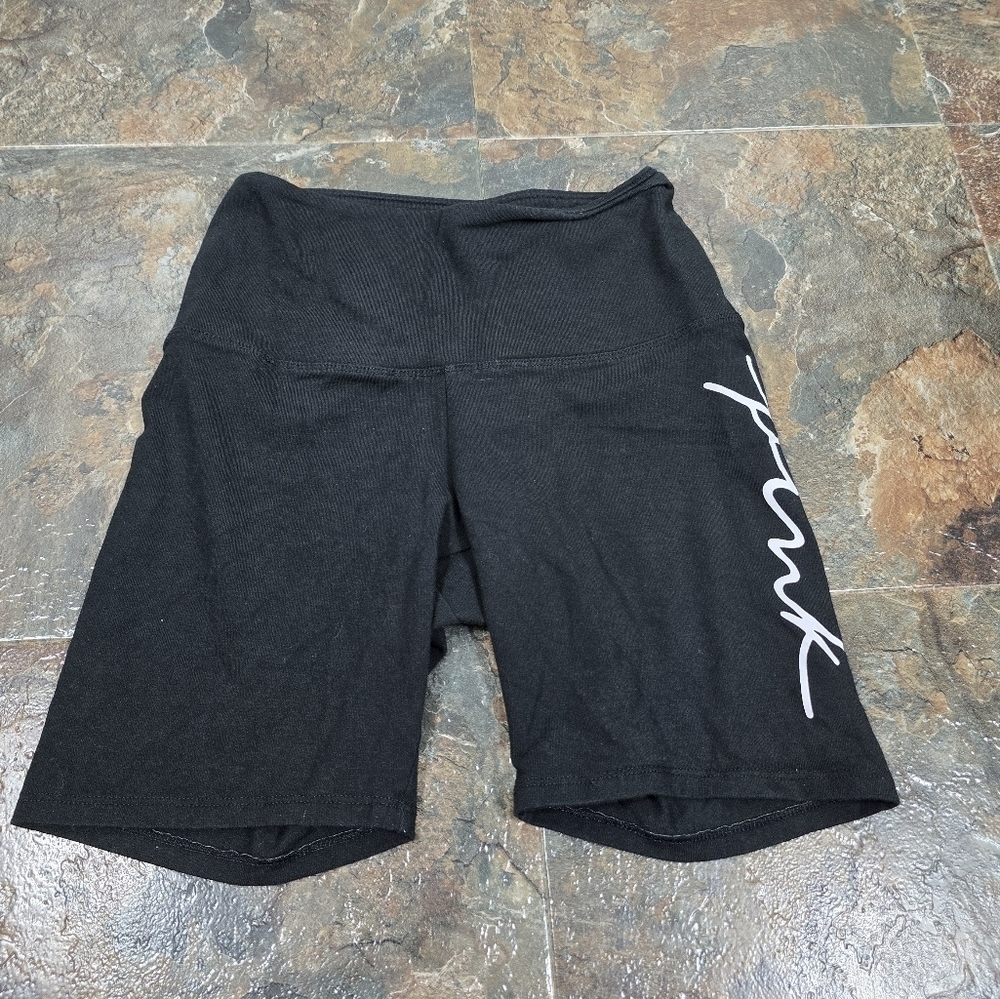 pink VS black active wear shorts women's size XS
